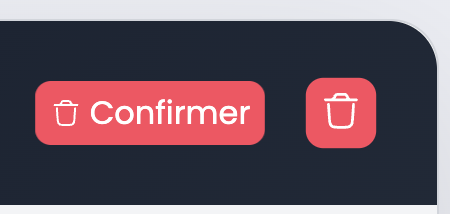 Confirmation de suppression