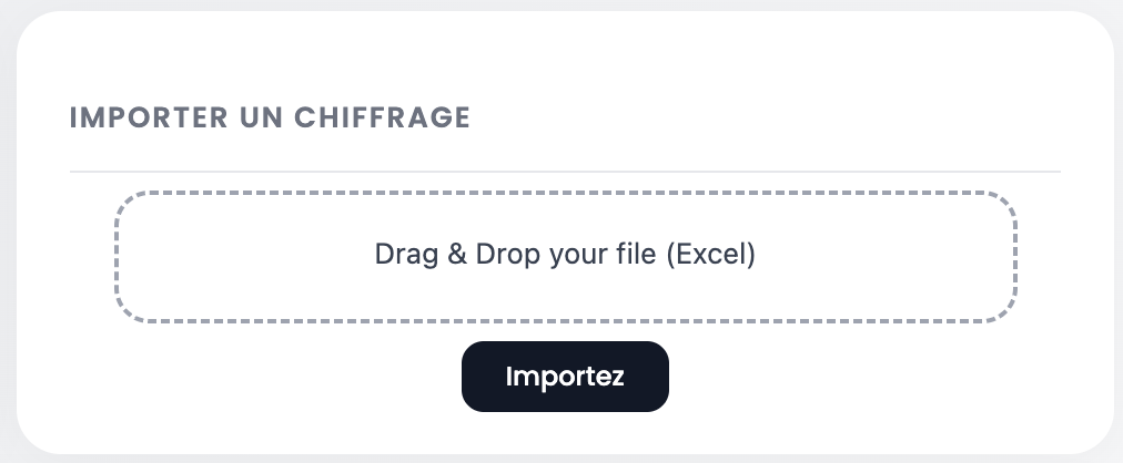 Importer un chiffrage